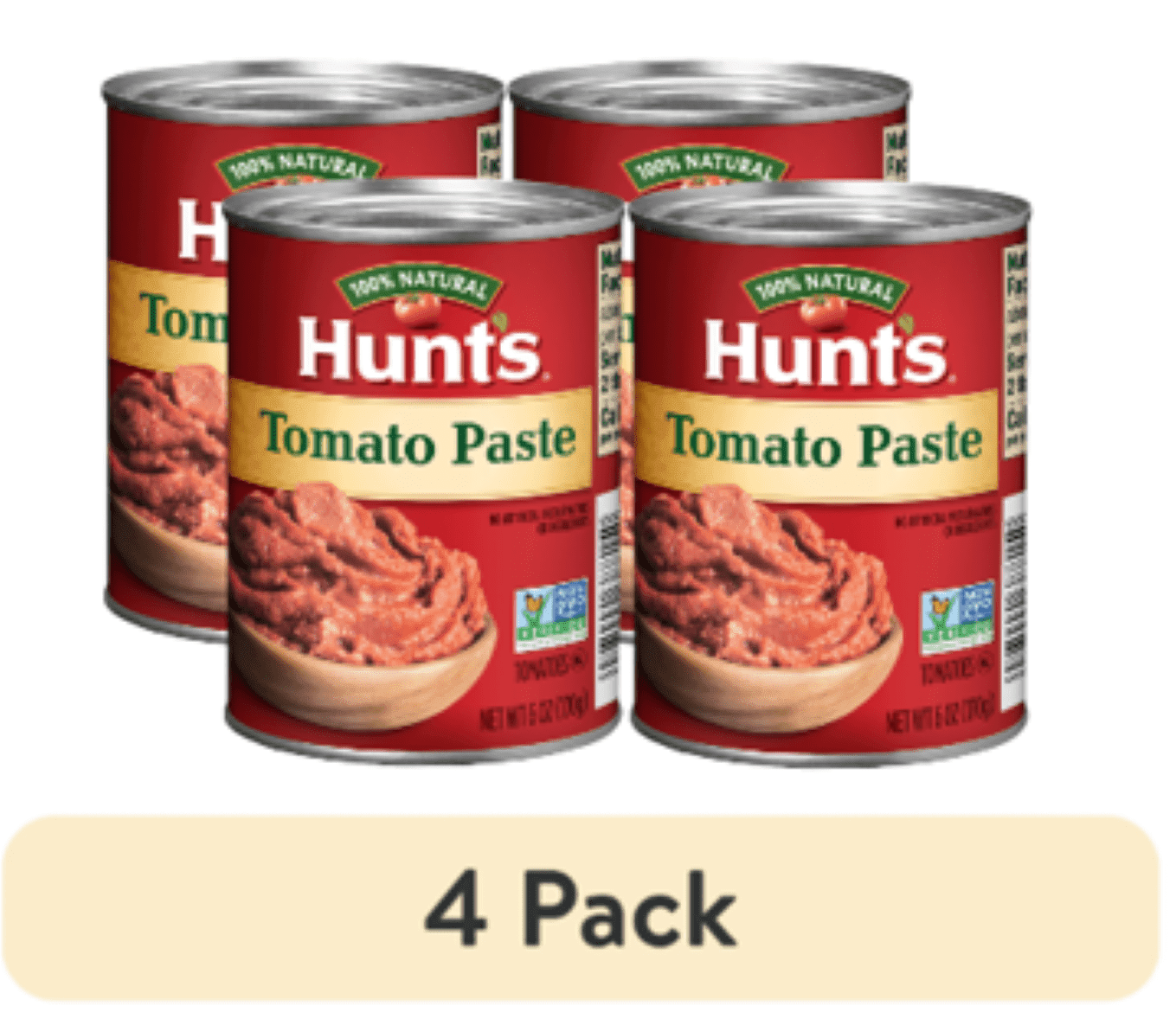 4 pack) Hunt's Tomato Paste, 6 oz Can - Walmart.com