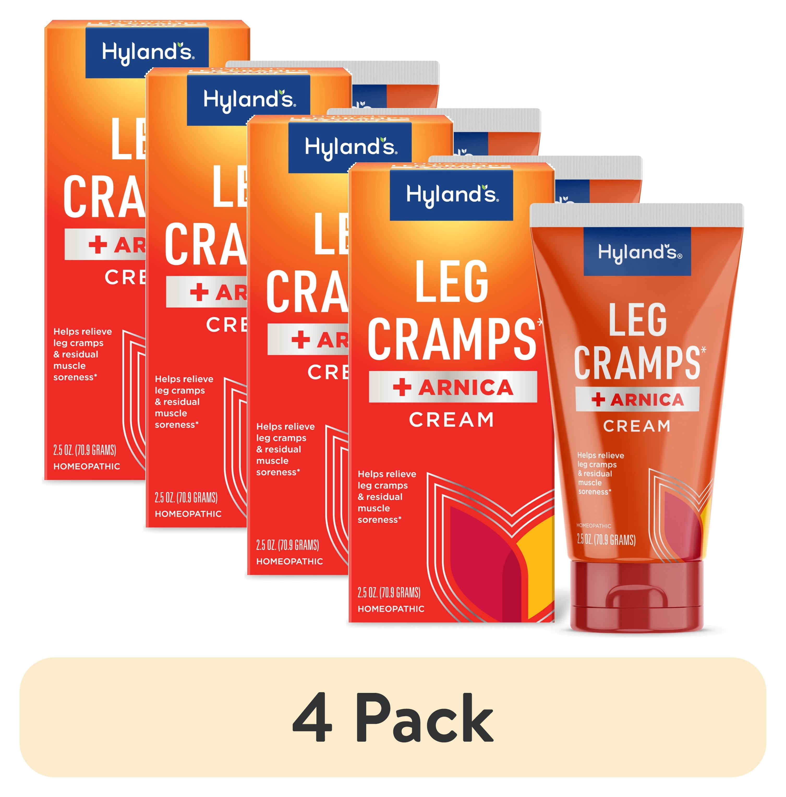 (4 pack) Hyland's Leg Cramps Ointment, Arnica Gel Leg Cramp Relief, 2.5 oz