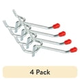 thumbnail image 1 of (4 pack) Hyper Tough 2 in. Single Peghooks, Zinc Plated Steel (4 Pack), 1 of 10