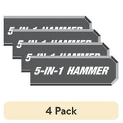 (4 pack) (4 pack) Hyper Tough 5-in-1 Hammer & Screwdriver Set