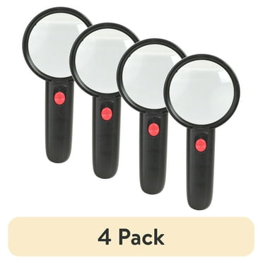 (4 pack) Hyper Tough LED Lighted 3x Magnifying Glass