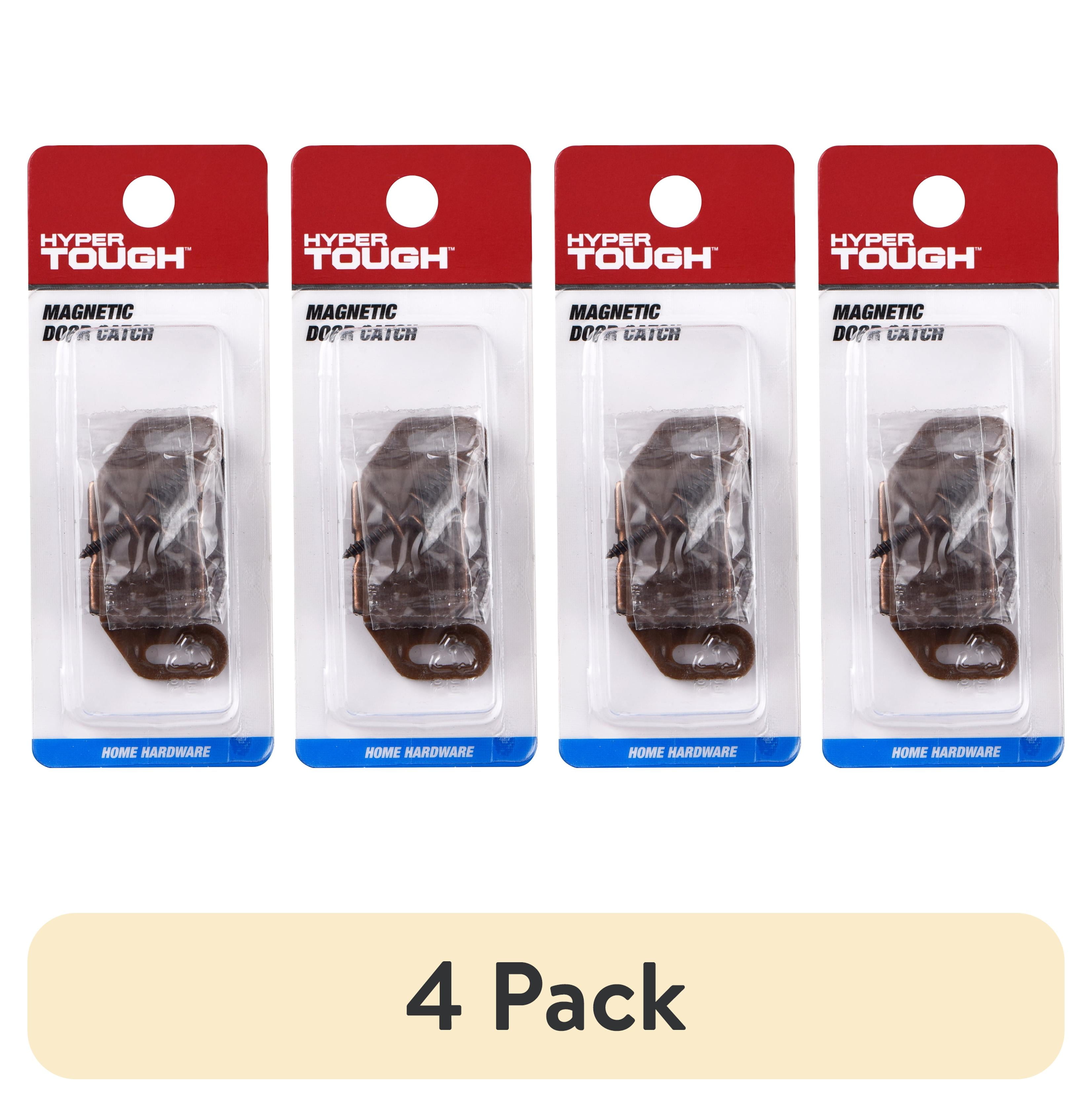 (4 pack) Magnetic Door Catch, Brown, 1 Pack