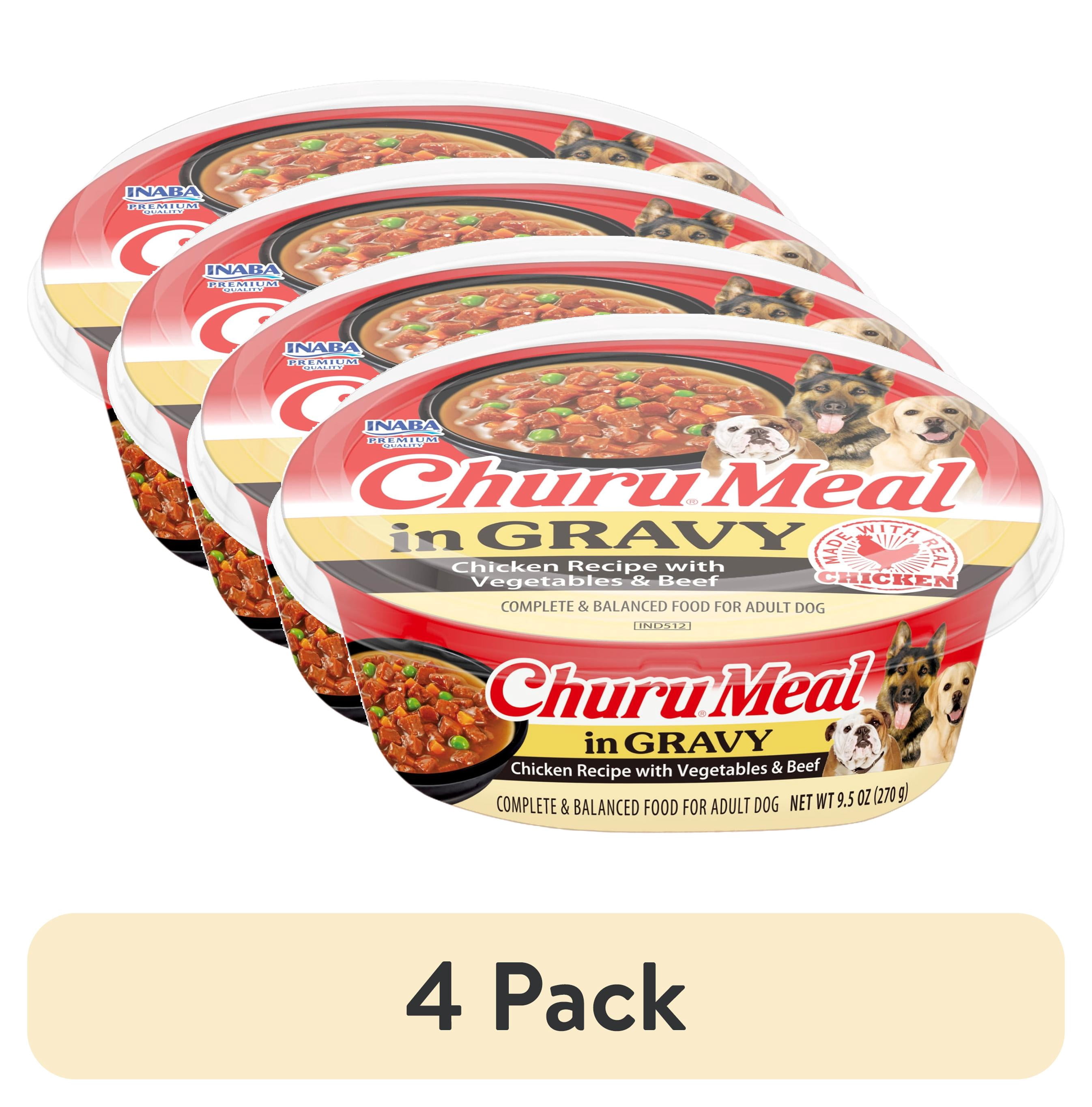 ドッグフード inaba INABA Churu Meal in Gravy Adult Wet Dog Food, 9.5 oz cup, 1-count