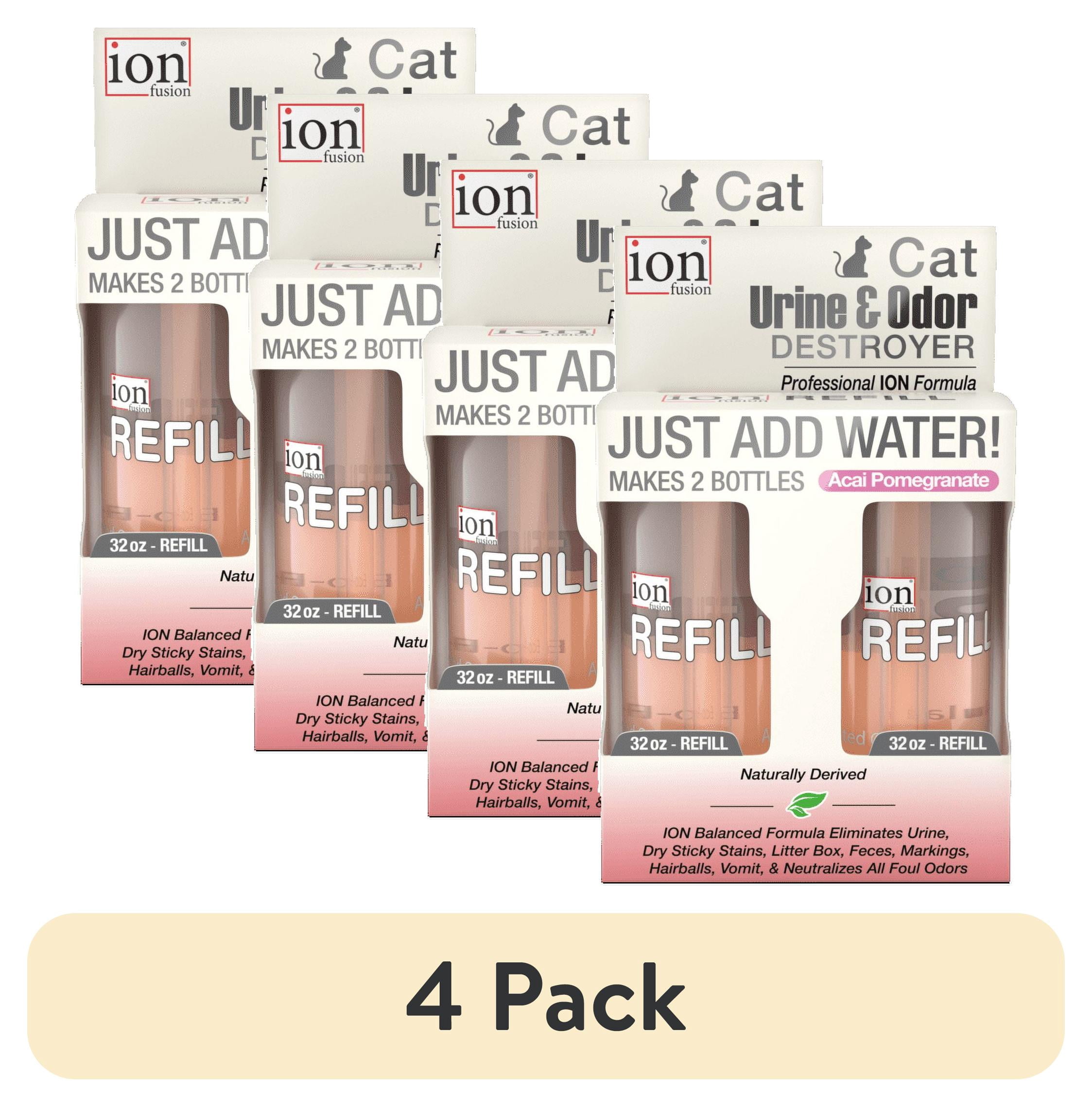 (4 pack) ION Fusion Refills Cat Urine & Odor - 2 Refill Pods (Each Make 32oz)