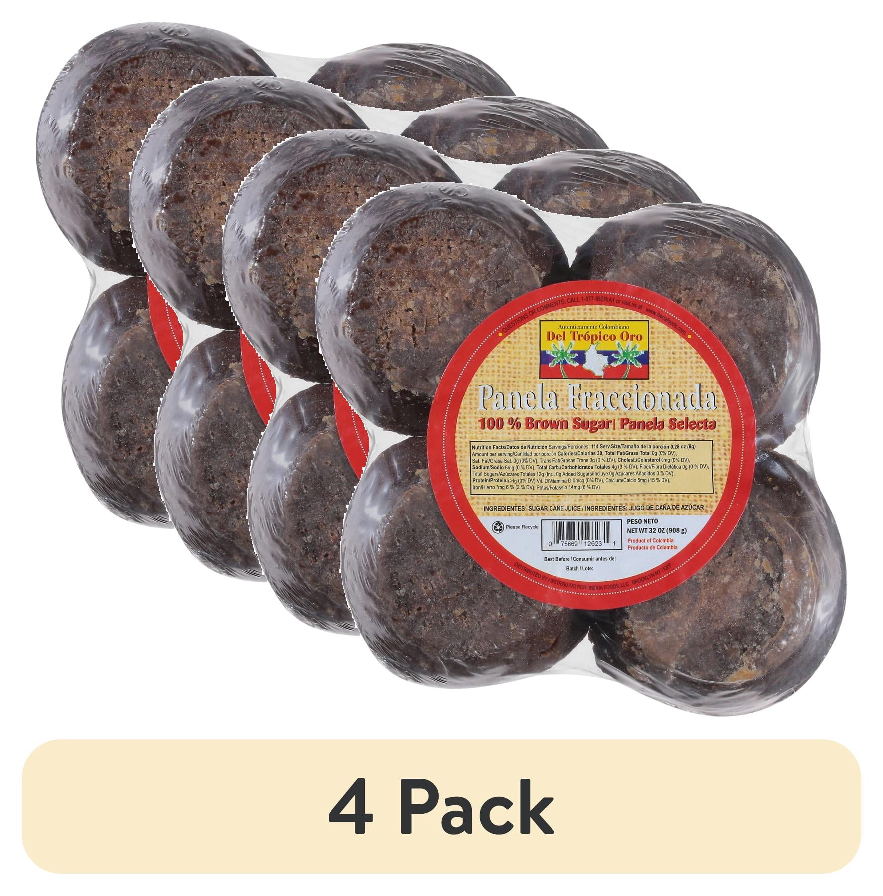 (4 pack) Iberia Del Tropico Oro 100% Brown Sugar, 32 oz