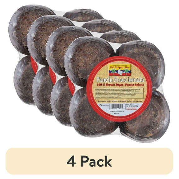 (4 pack) Iberia Del Tropico Oro 100% Brown Sugar, 32 oz