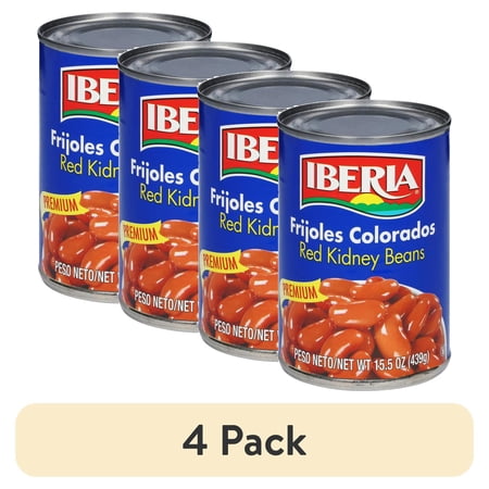 (4 pack) Iberia Premium Red Kidney Beans 15.5 oz