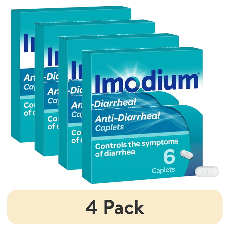 imodium and glp 1 4 pack) Imodium A-D Diarrhea Relief Caplets, Loperamide Hydrochloride, 6  Count