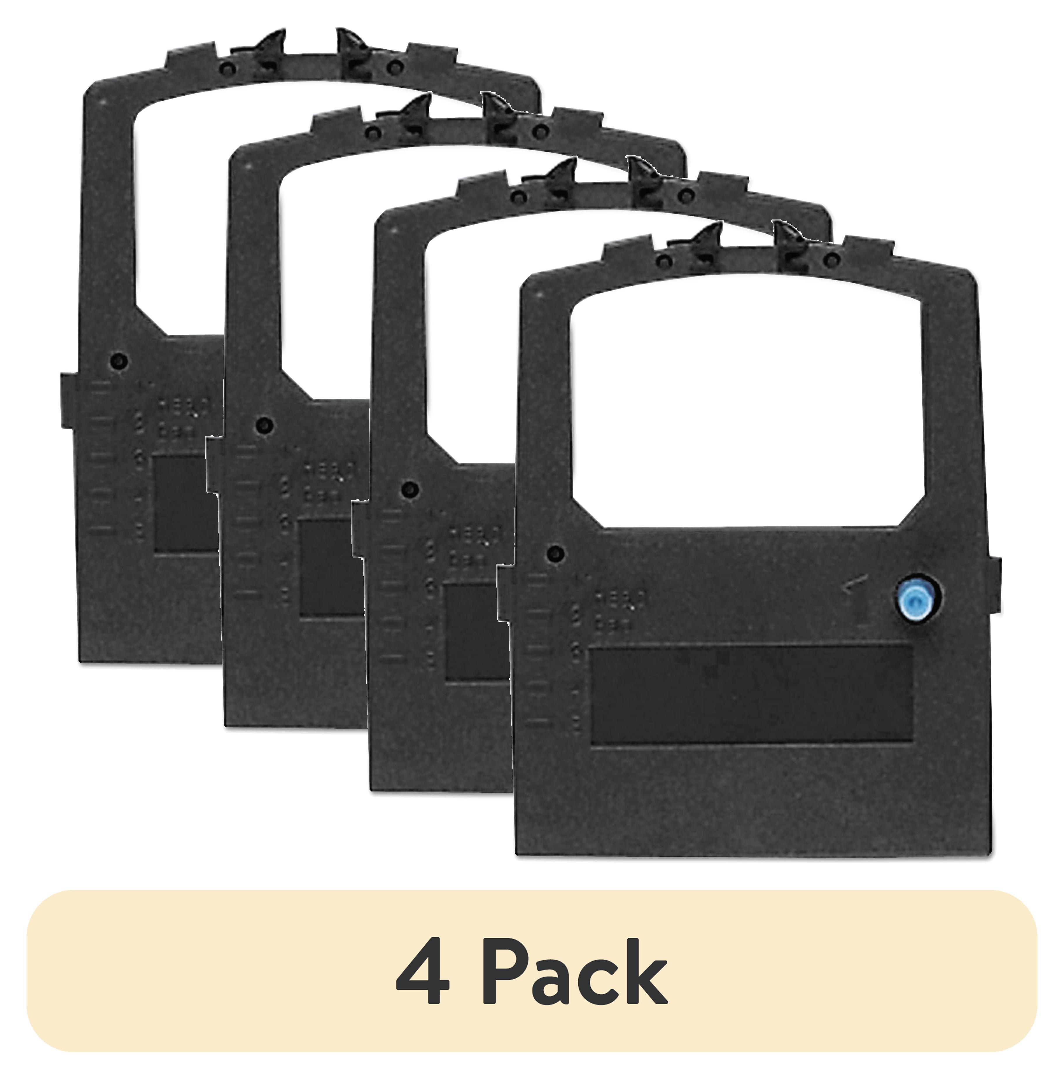 (4 pack) Innovera 52104001 Compatible Printer Ribbon, Black - Walmart ...