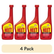 4 pack Iso-HEET Fuel-Line Antifreeze and Injector Cleaner 12 fl. oz - Premium Water Absorbing Formula
