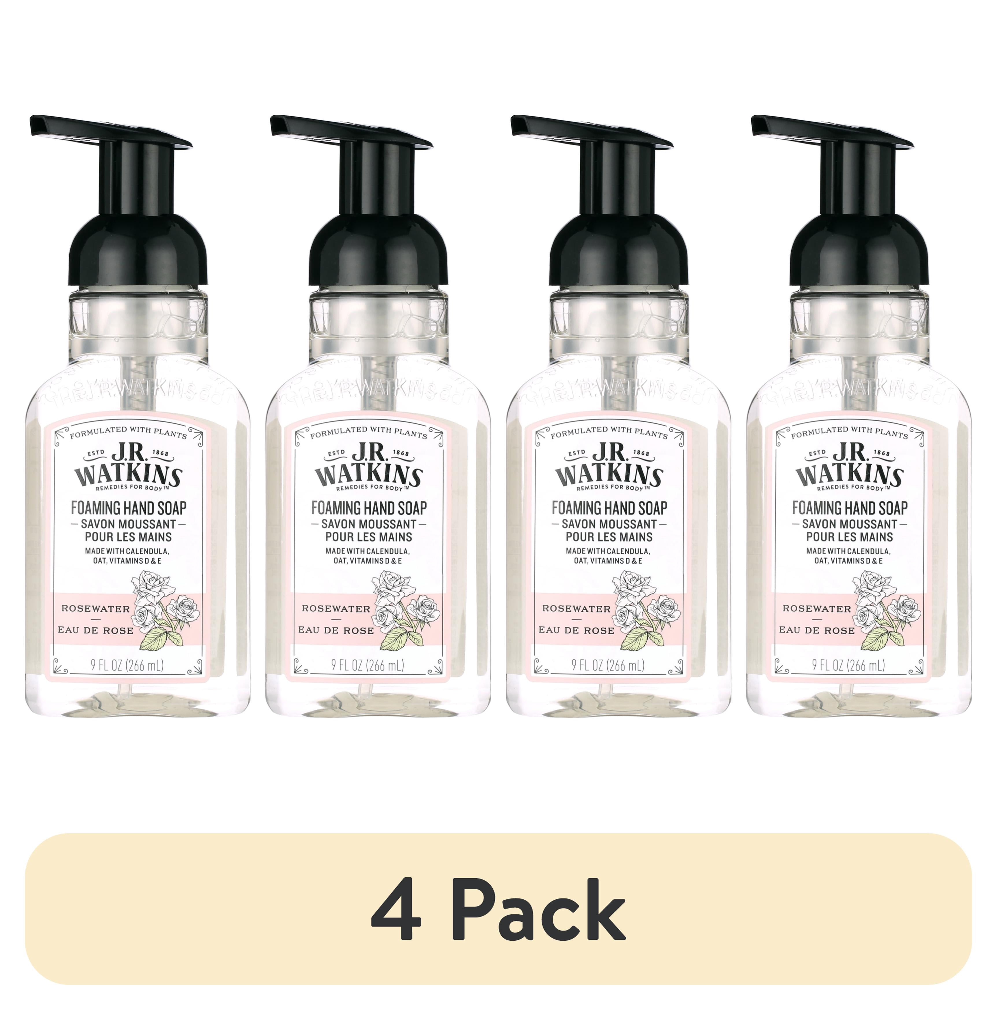 (4 pack) Hand Soap, Foaming, 9 fl oz, Rosewater