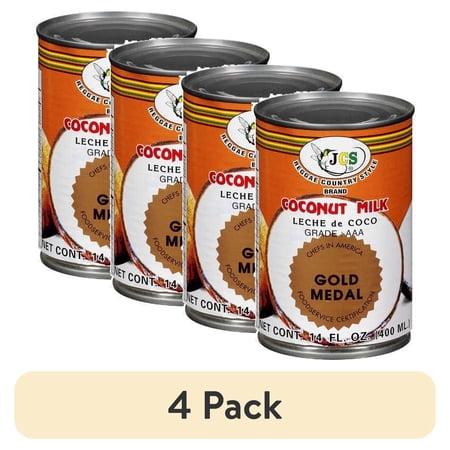 (4 pack) JCS Coconut Milk, 14 fl oz