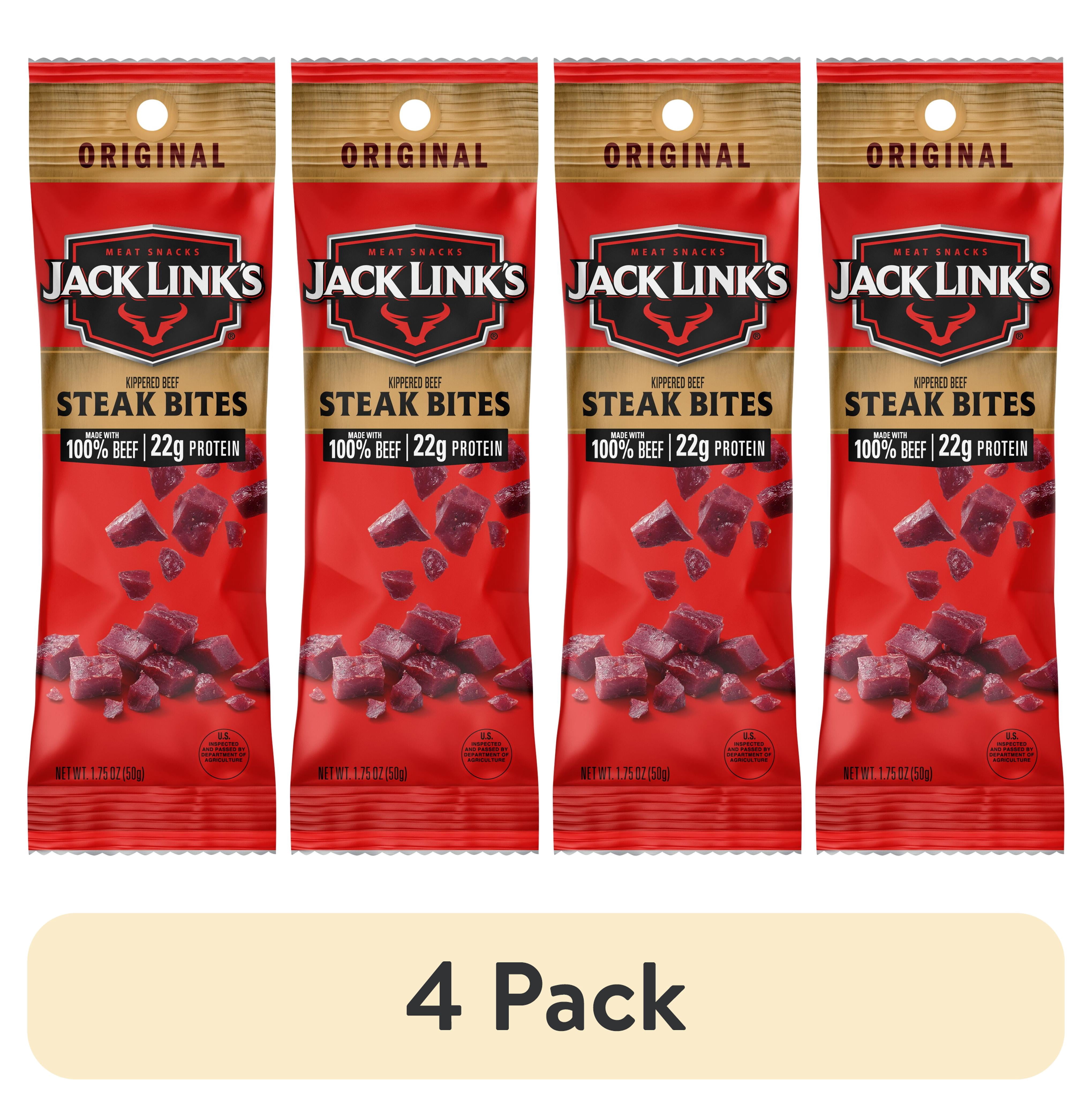(4 pack) Jack Link's® Original Beef Jerky Steak Bites, 1.75 oz