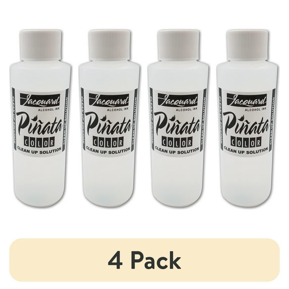 (4 pack) Jacquard Pinata Alcohol Ink Clean Up Solution, 4 oz.