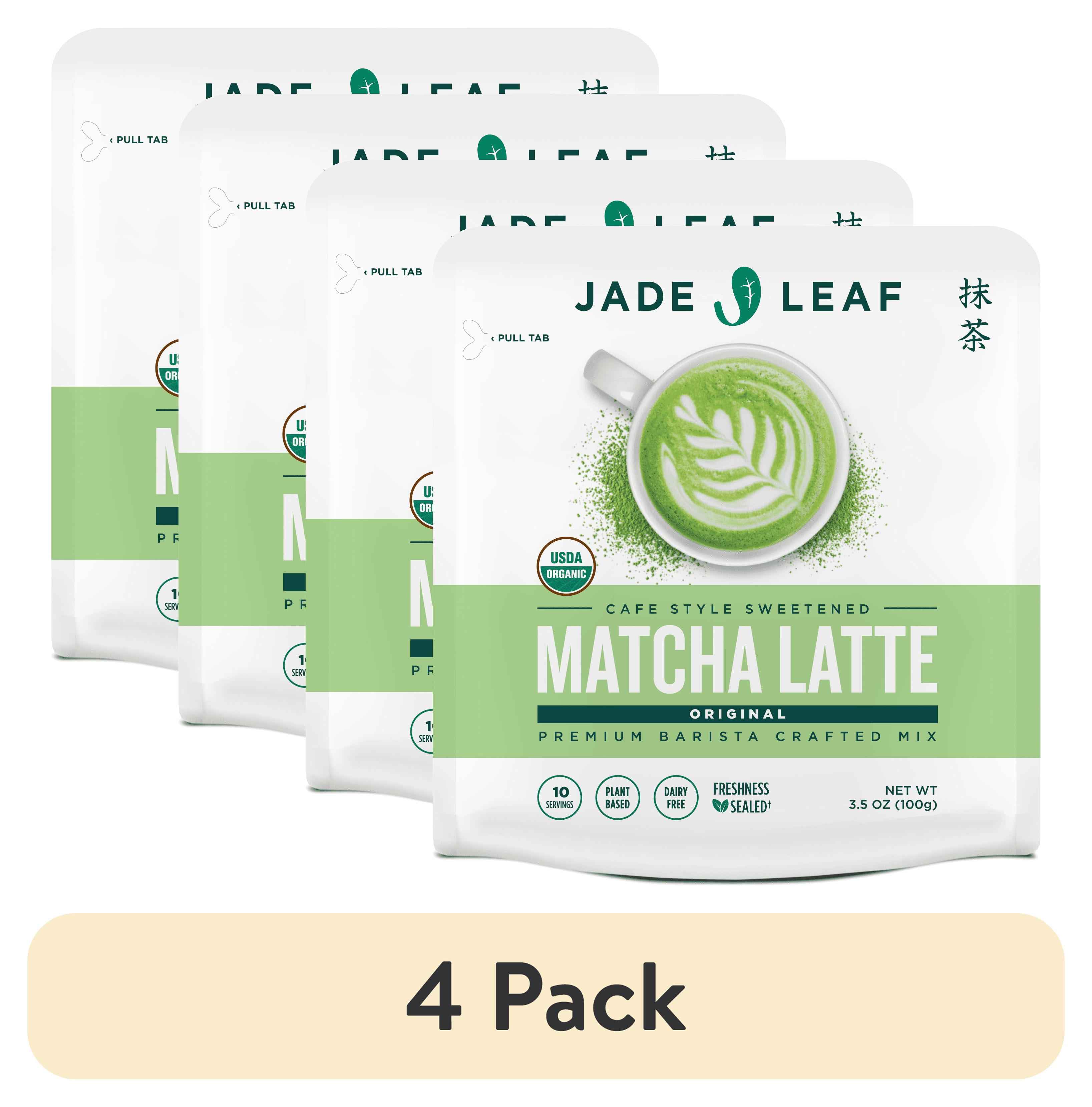 (4 pack) Jade Leaf Matcha, Organic Japanese Matcha Latte Mix, Powdered Tea, 3.5 Oz