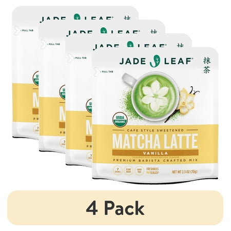 (4 pack) Jade Leaf Organic Matcha Latte Mix US Vanilla (2.5oz)