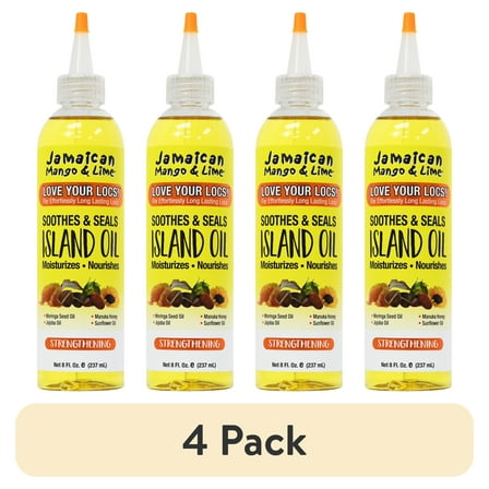 (4 pack) Jamaican Mango & Lime Nourishing Island Oil Hair Treatment, 8 fl oz., All Hair Type