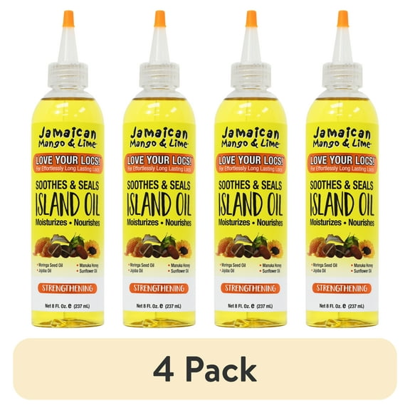 (4 pack) Jamaican Mango & Lime Nourishing Island Oil Hair Treatment, 8 fl oz., All Hair Type