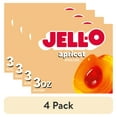thumbnail image 1 of (4 pack) Jell-O Apricot Artificially Flavored Gelatin Dessert Mix, 3 oz Box, 1 of 15