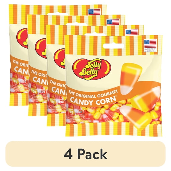 (4 pack) Jelly Belly Candy Corn Jelly Beans 3 oz Grab & Go Bag