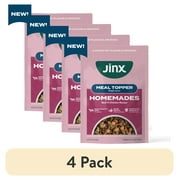 (4 pack) Jinx Homemades Chicken & Beef Topper,3oz.Pouch