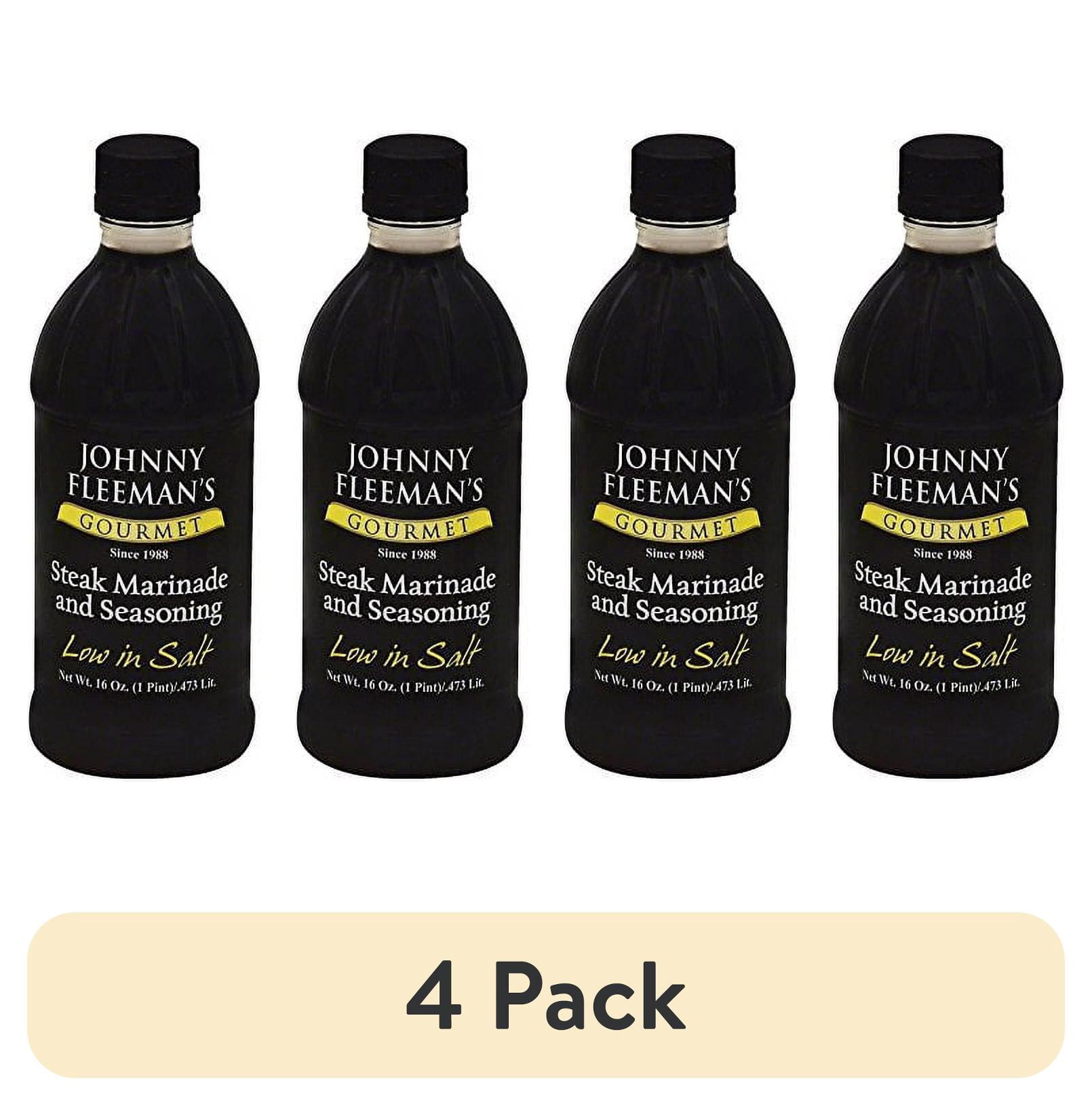 (4 pack) Johnnys Johnny Fleemans Marinade and Seasoning, 16 oz