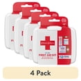 thumbnail interactive-video image 1 of (4 pack) BAND-AID Brand First Aid Kit To Go Portable Emergency Wound Care Essentials, 12 Piece, 1 of 11