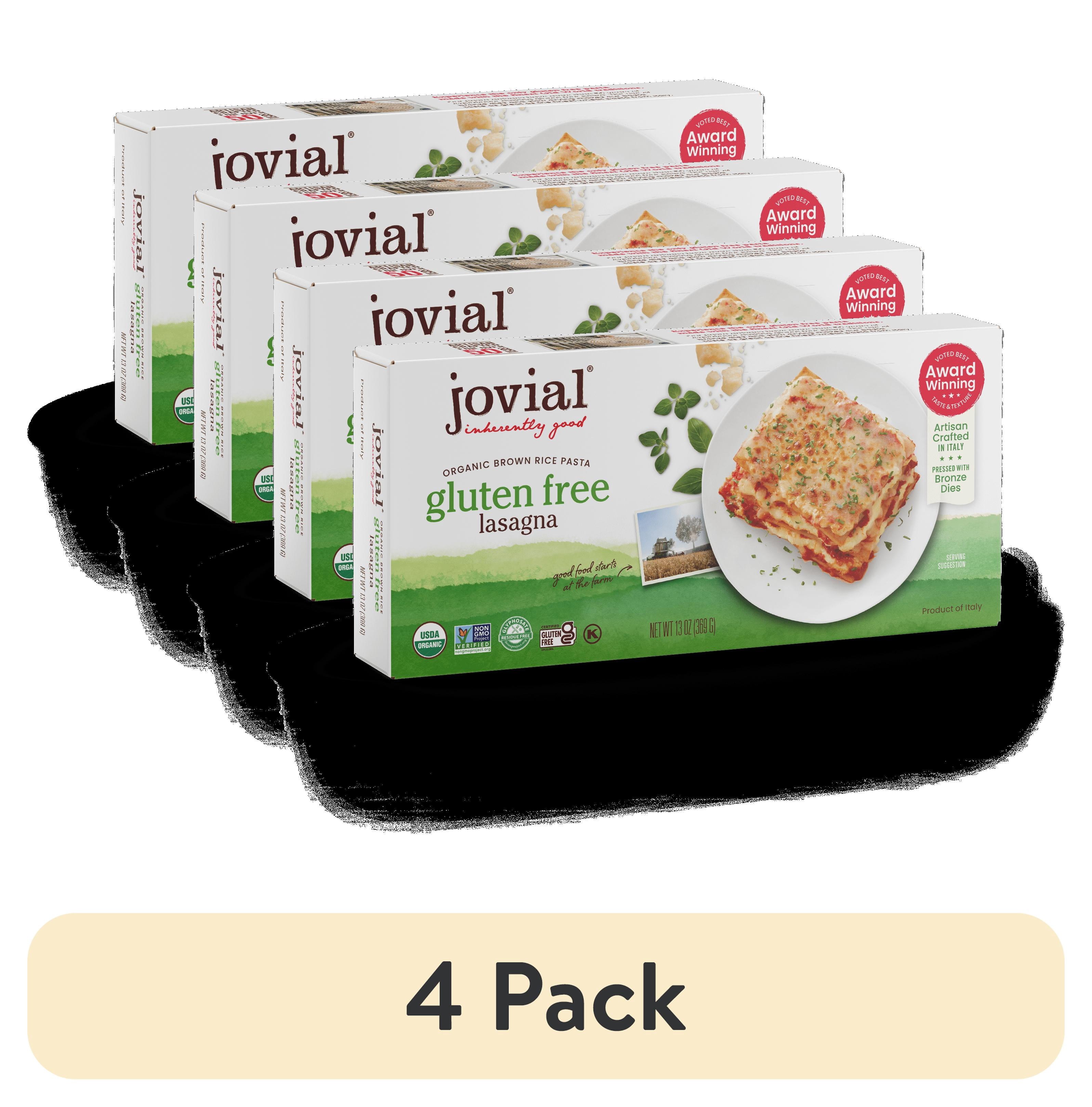 3 pack) Jovial 100% Organic Gluten Free Brown Rice Lasagna Pasta