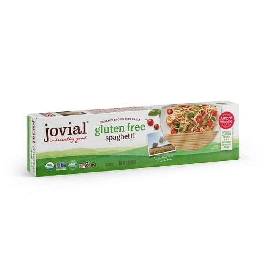 (4 pack) Jovial 100% Organic Gluten-Free Brown Rice Spaghetti Pasta, 12oz