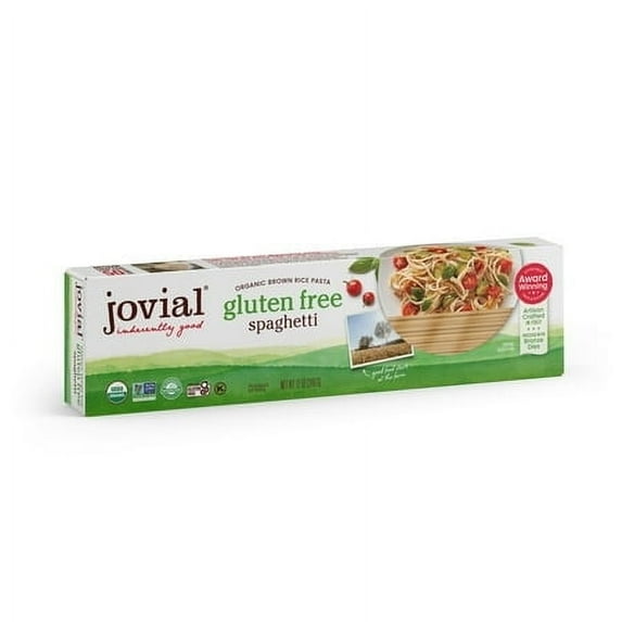 (4 pack) Jovial 100% Organic Gluten-Free Brown Rice Spaghetti Pasta, 12oz