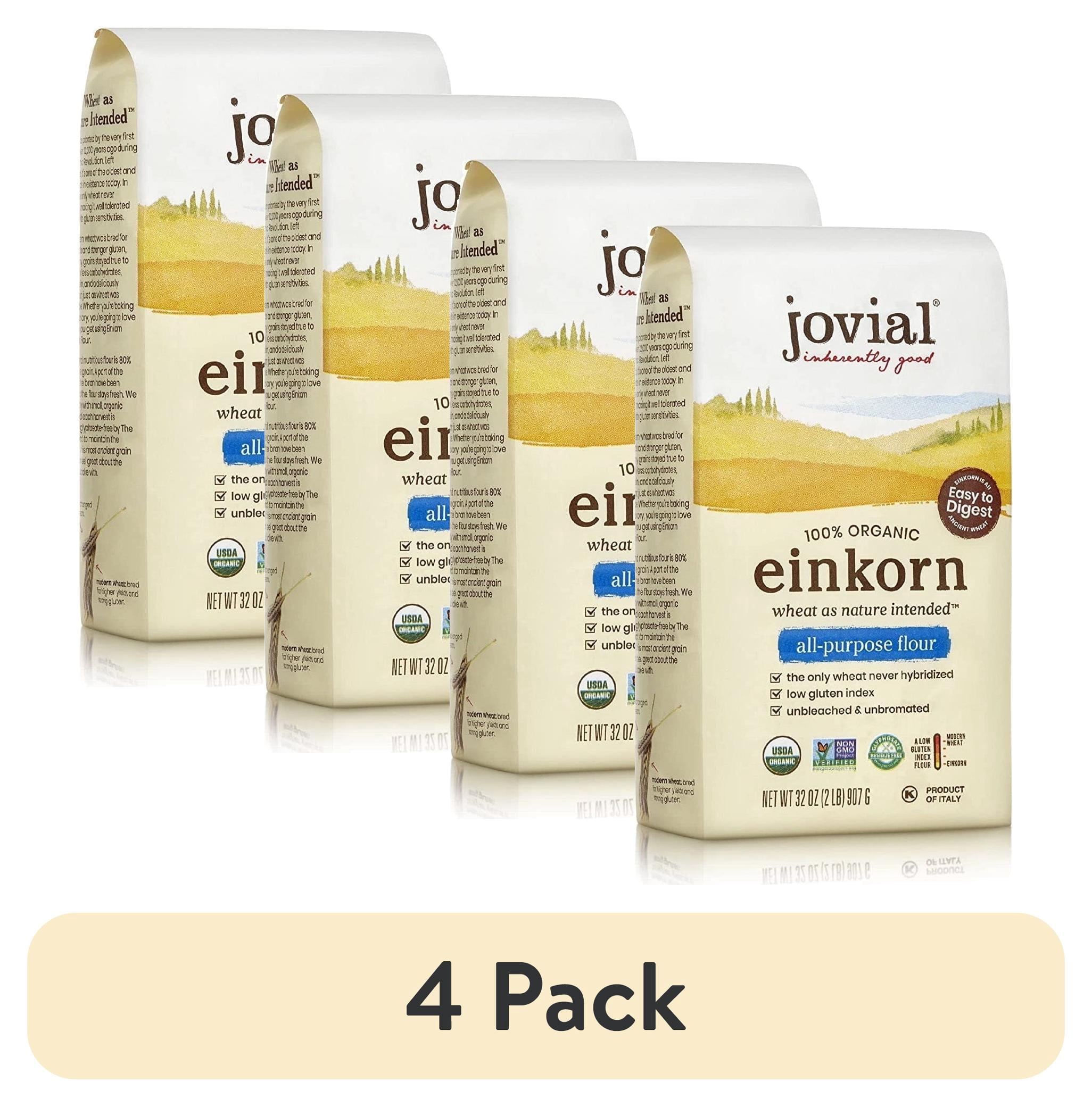 (4 pack) Jovial Organic Einkorn All-Purpose Flour 32 oz Powder ...