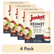 4 pack Junket Rennet Tablet Kit, 0.23 oz Bag, 8 Tablets