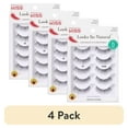 thumbnail image 1 of (4 pack) Kiss Looks So Natural 100% Human Hair False Eyelashes Multipack #03, 5 Pairs, 1 of 13