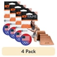 thumbnail image 1 of (4 pack) KT Tape Original Cotton Kinesiology Tape, Beige, 20 Precut Strips, 1 of 12