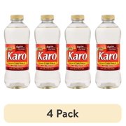 (4 pack) Karo Light Corn Syrup with Real Vanilla Extract, 16 oz.