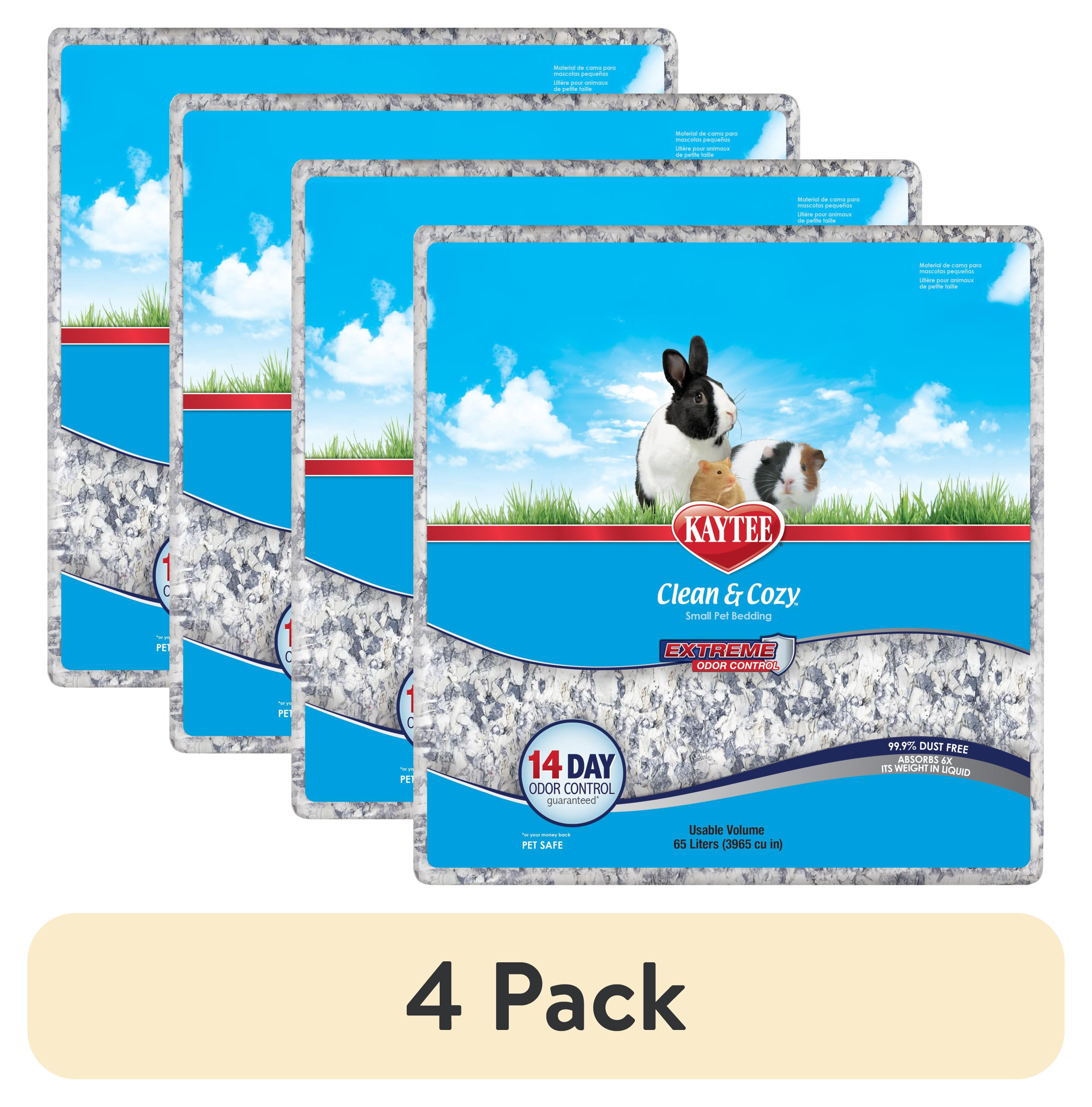 (4 pack) Kaytee Clean & Cozy Extreme Odor Control Bedding 65 Liters