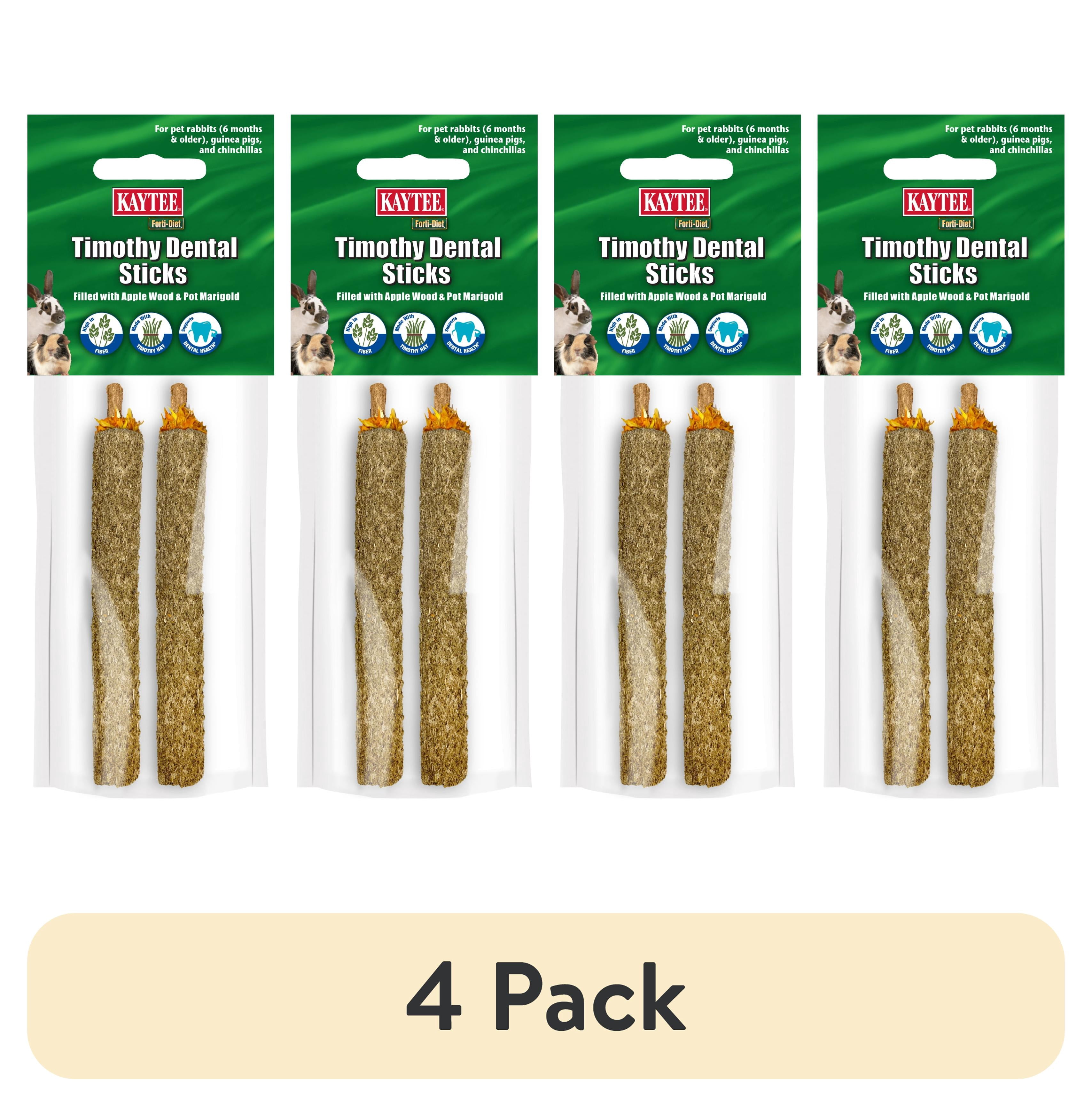 (4 pack) Kaytee Forti-Diet Timothy Dental Sticks 2 Pack