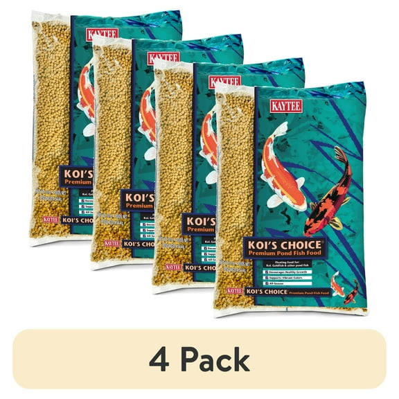 (4 pack) Kaytee Koi's Choice Koi Floating Fish Food 10 pounds