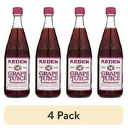 (4 pack) Kedem 100% Pure Grape Juice, 22.0 FL OZ