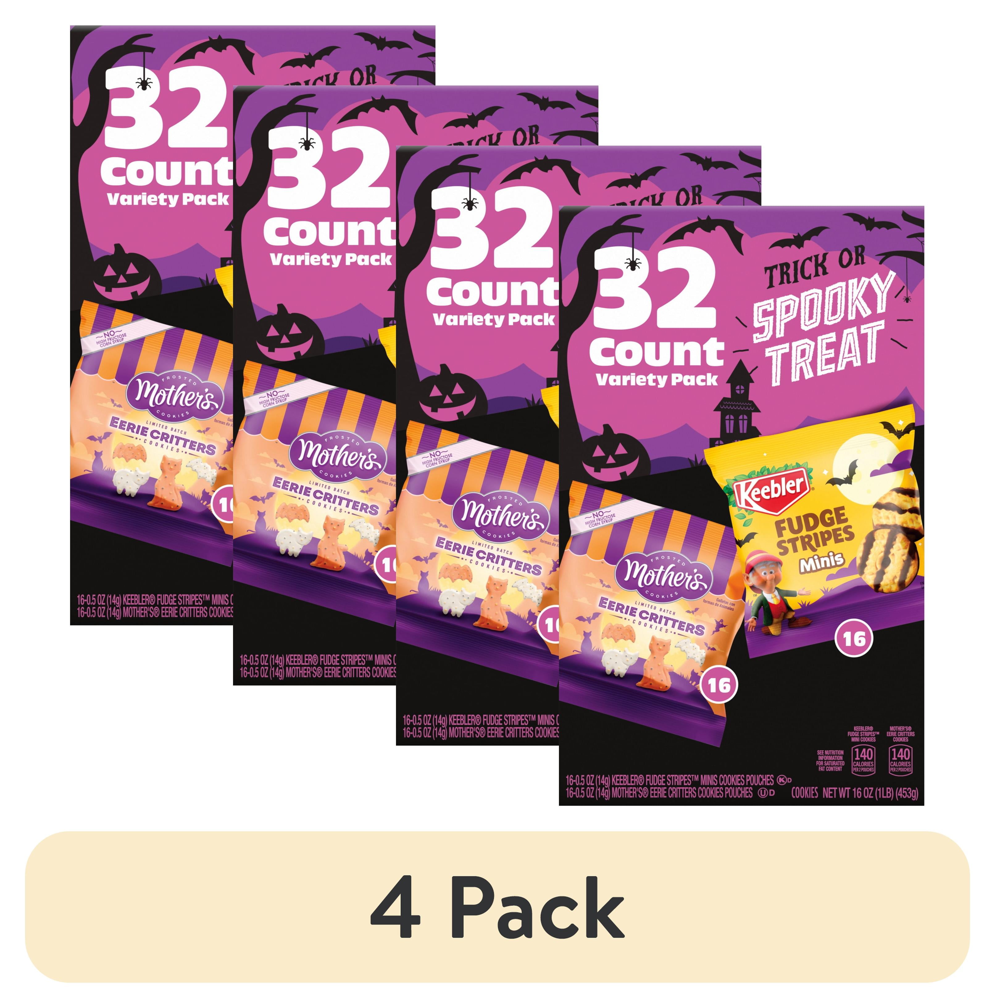 4 pack) Keebler Fudge Stripe Baked Mini Bites and Frosted