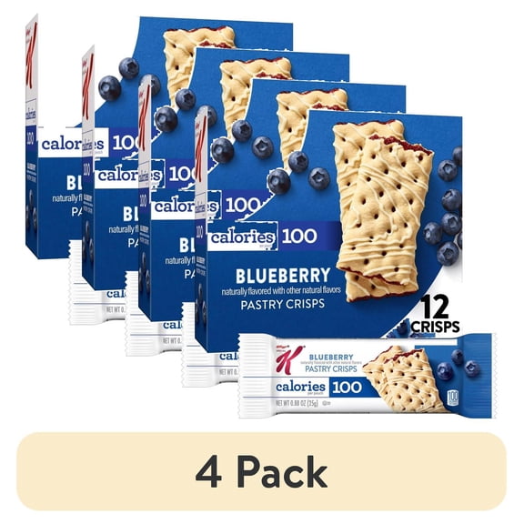 (4 pack) Kellogg's Special K Bar Blueberry Pastry Crisps