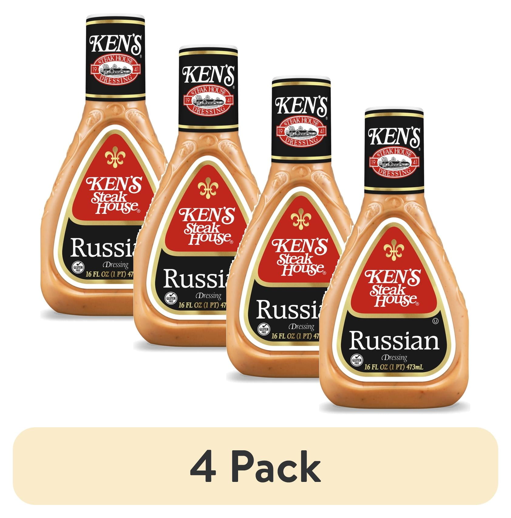 4 pack) Ken's Steak House® Russian Salad Dressing 16 fl oz