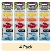 (4 pack) Kid Casters Practice Fishing Casting Plugs - 3 Pack