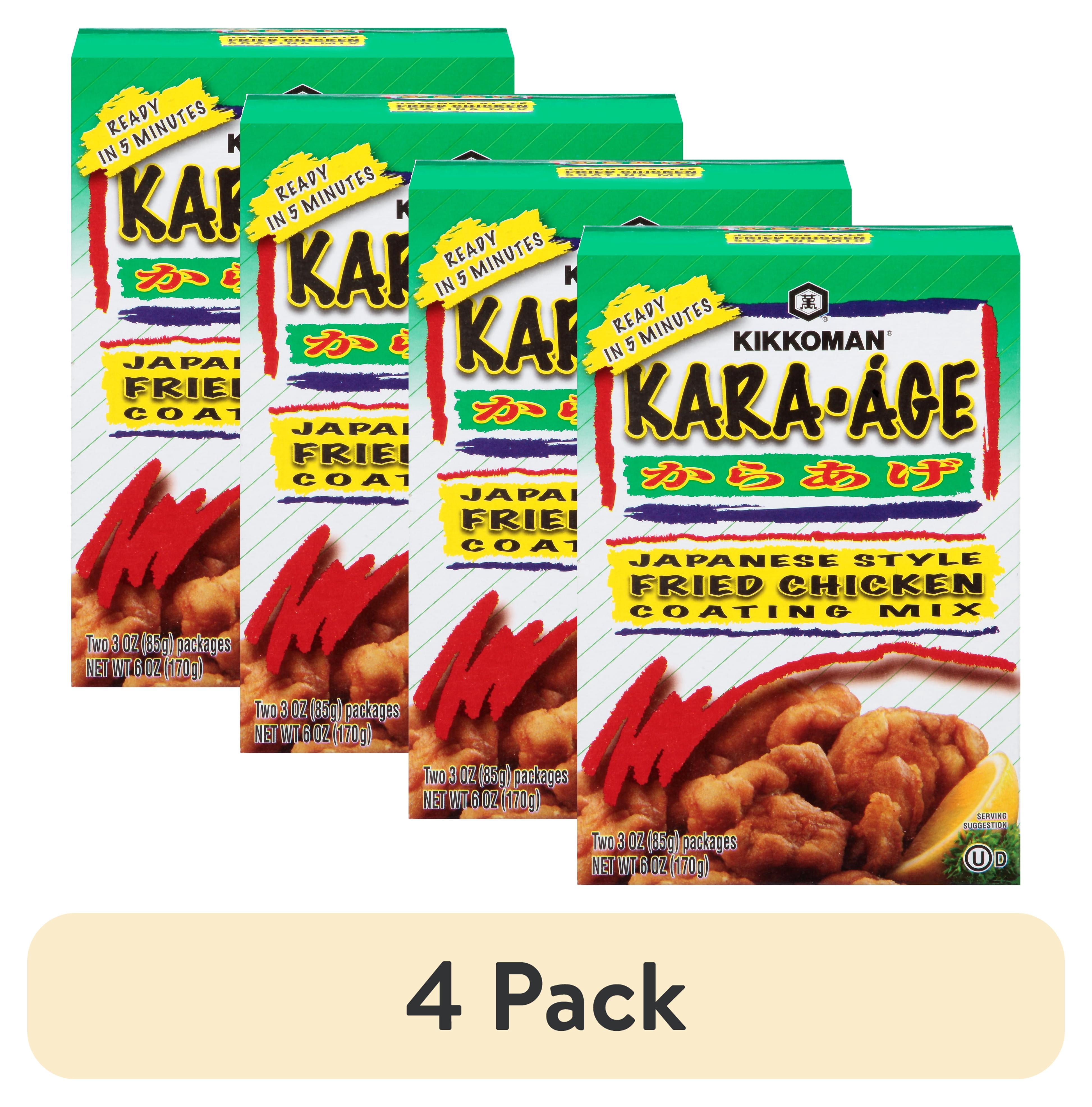 (4 pack) Kikkoman Certified Kosher Kara‑Age Soy‑Ginger Coating Mix, 6 oz Box