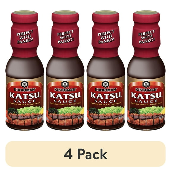 (4 pack) Kikkoman Katsu Sauce, 11.75 oz