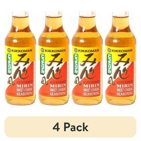 (4 pack) Kikkoman Kotteri Mirin Style Sweet Cooking Seasoning, 10 oz