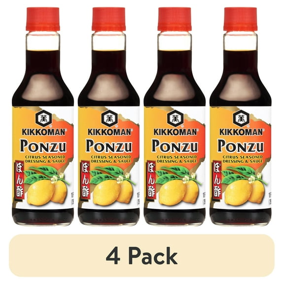 (4 pack) Kikkoman Ponzu Citrus, 10 Fl Oz