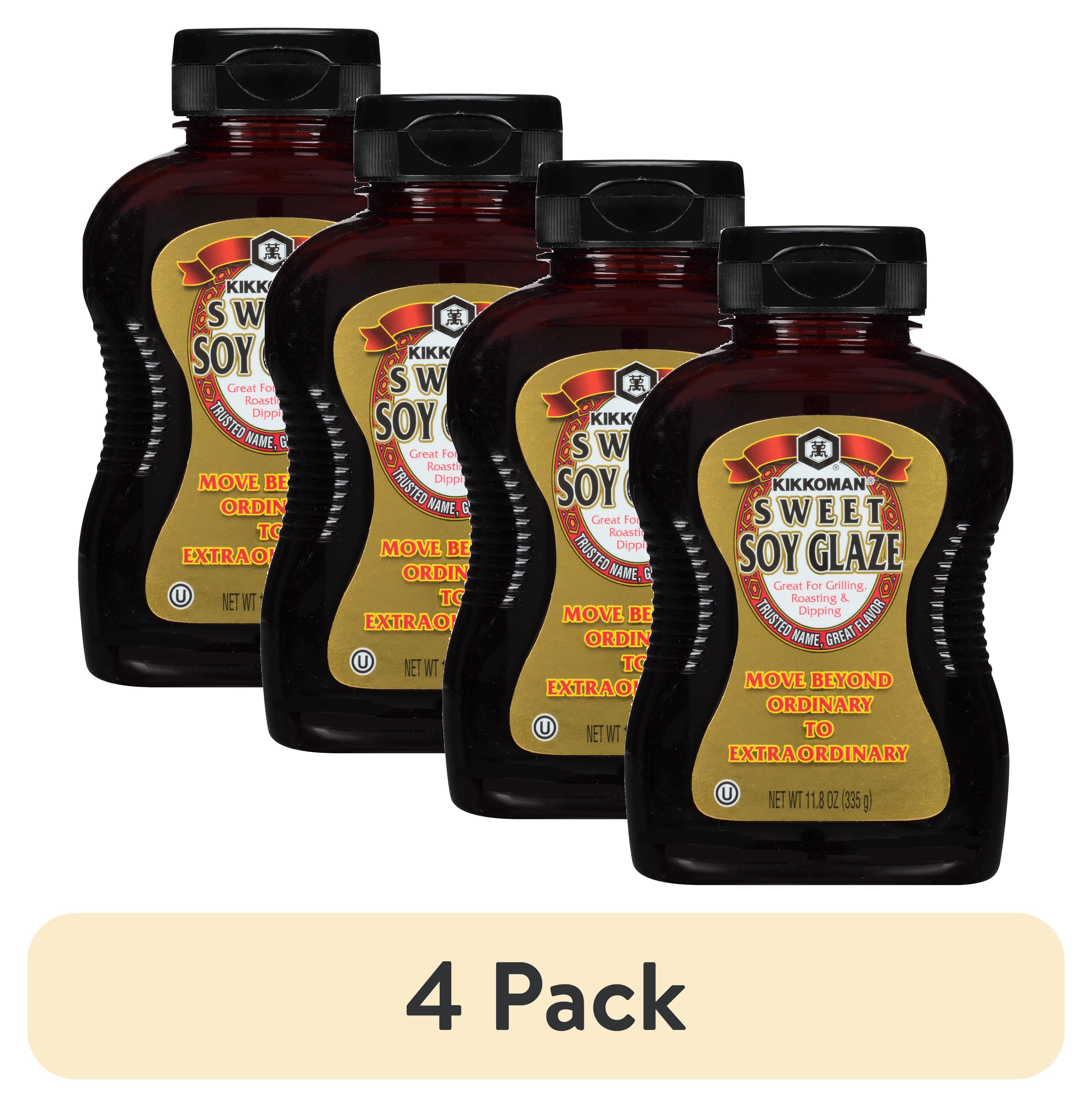 (4 pack) Kikkoman Sweet Soy Glaze, 11.8 Oz