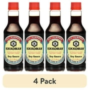 (4 pack) Kikkoman Soy Sauce, 10 oz