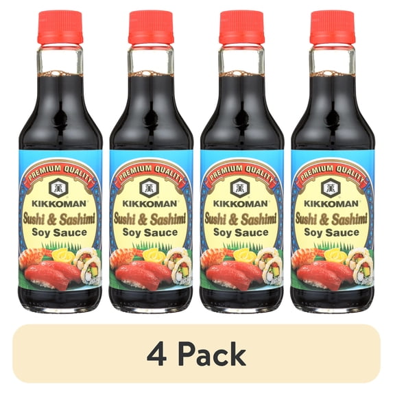 (4 pack) Kikkoman Sushi & Sashimi Sauce, 10 Fz